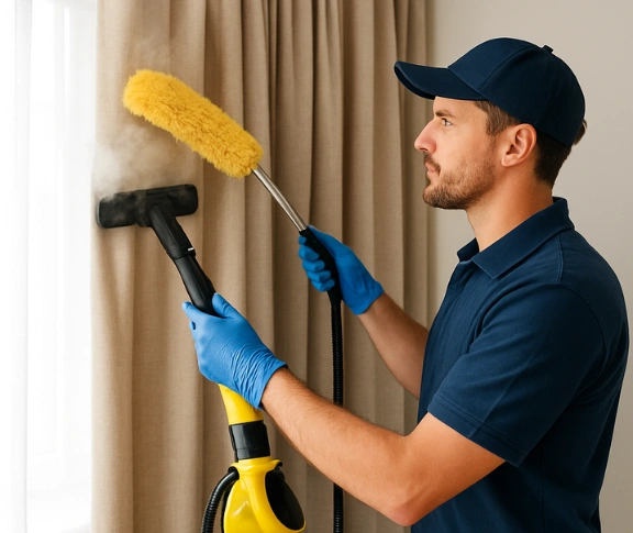Trusted curtain steam cleaning technician Matty Curtain Cleaning camperdown-nsw QLD