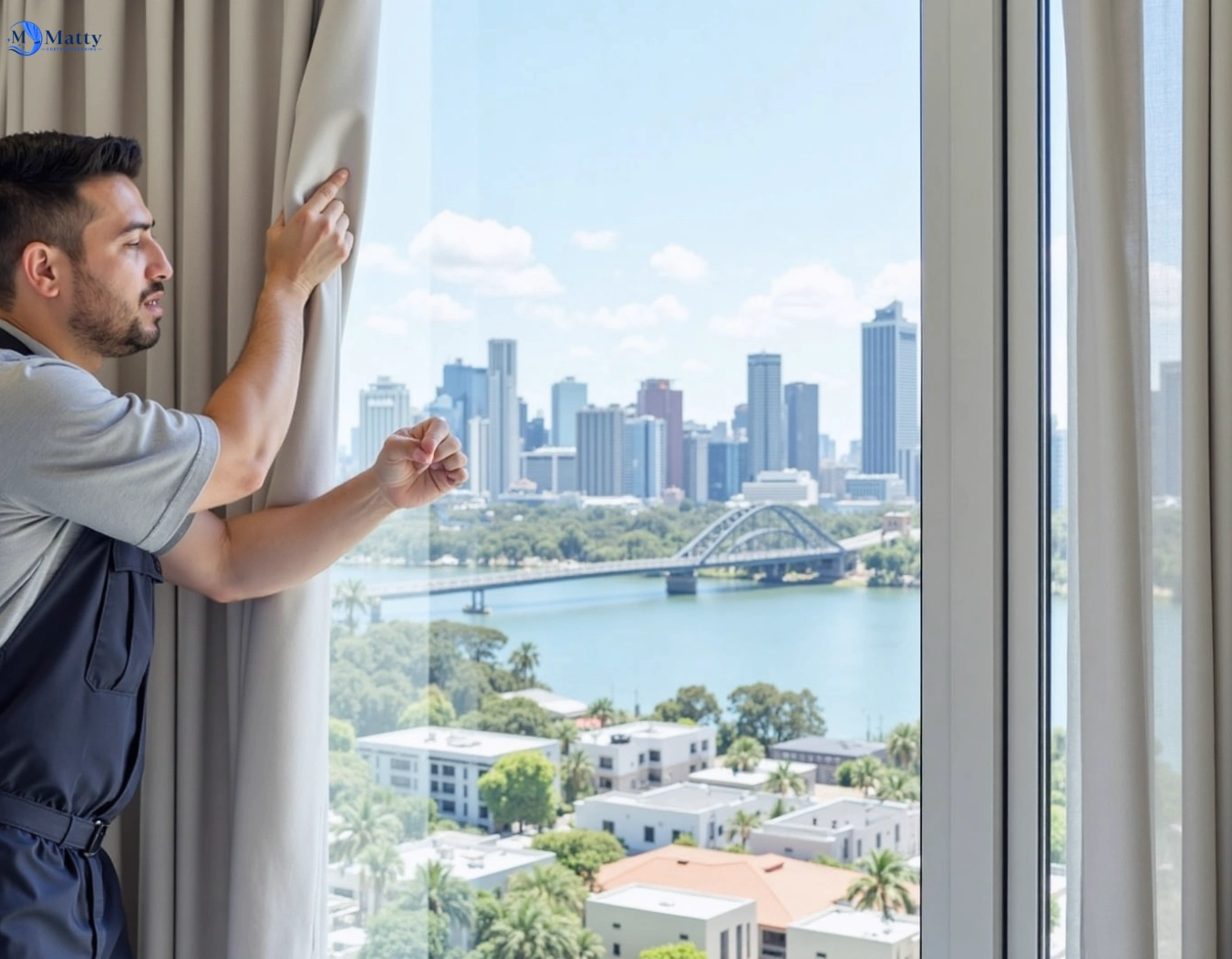 Professional curtain steam cleaning service camperdown-nsw QLD by Matty Curtain Cleaning